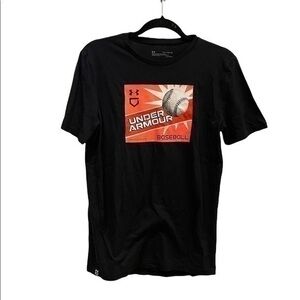 Under Armour Black Baseball Tshirt Orange Youth XL 
Condition 9/10 no flaws